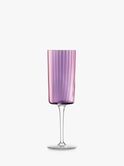 GChampagne Glass Flute, Set of 4, 210ml
