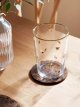 Bee Glass Tumbler, 510ml, Clear/Multi